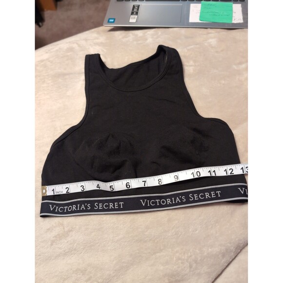 Victoria secret black medium sports bra no padding - Picture 2 of 5